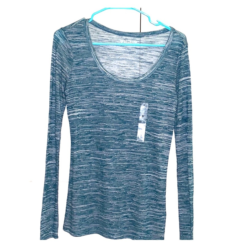 Long Sleeve Blue Tee